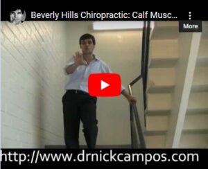 Los Angeles chiropractor Calf stretch